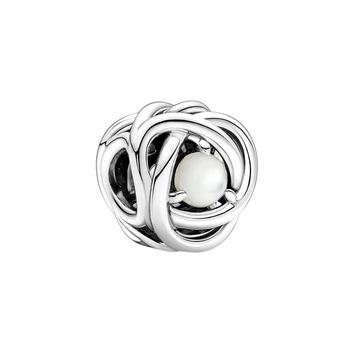 Pandora Moments White Mother Of Pearl Eternal Loop Charm Women Jewelry Accessories Silver 790064C03 Silver,F