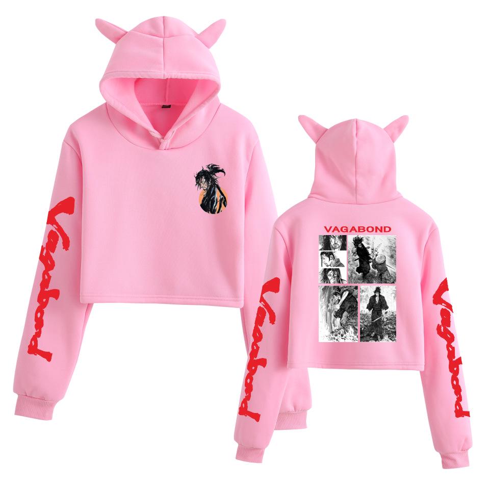 Vagabond Miyamoto Musashi Anime Cat Ear Hoodie for Women