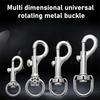 5pcs Outdoor Climbing Backpack Universal Rotating Metal Buckle Fishing Utilities Collar Lock Buckle Luggage Hardware Accessories
