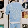 New MLB Sweatshirts Unisex Light Blue 3AMTB0421-07BLL