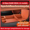 Suitable for Ideal L6 and L7 Center Console Double-layer Storage Box with Silicone Anti-slip Organizer Mat Interior Accessories