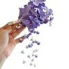Purple Lily of the Valley Tassel Hair Clip - Retro Chinese Style Headdress Flower Hairpin Accessory