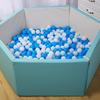100Pcs/Set Blue White Pit Ball Thickened PE Crush Proof BPA Phthalate Free Safe Indoor Outdoor Baby Toddler Kids Round Ocean Ball Pool Toy