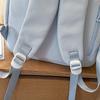 Student Bag Female Junior High School Student Campus Contrast Backpack Lightweight Commuter Backpack