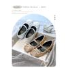 High-heeled girls' princess shoes for spring and autumn2026New style little girl's leather shoes with dress, soft-soled children's crystal shoes