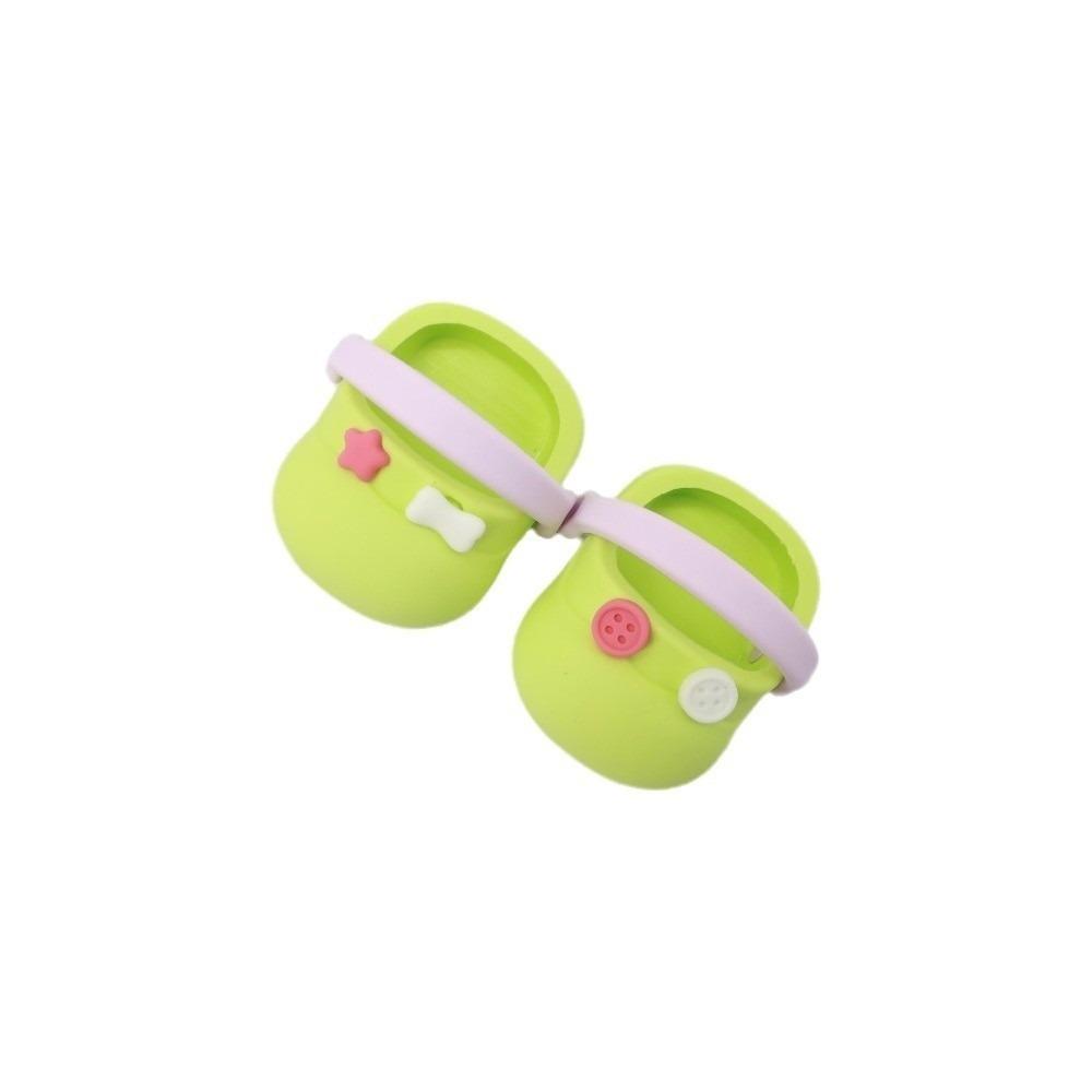 Big Head Shoe Doll Slippers Round Toe Cartoon Slippers Mini Silicone Slippers  Children Toys