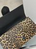 2024 Women's Genuine Leather Leopard Print Underarm & Crossbody Bag - Fashionable Versatile Handbag