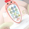 Babytelefon leketøy silikon Baby late som telefon leke nepe formet leke telefon interaktive leker Rosa