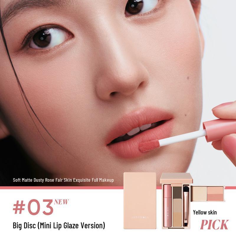 Judydoll Orange Mini Eye Shadow Palette for Travel and Daily Use