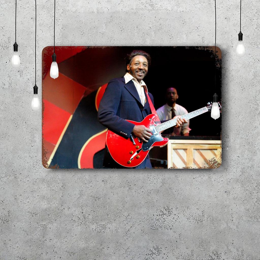 Chuck Berry Band Decor Poster Vintage Tin Sign Metal Sign Decorative Plaque for Pub Bar Man Cave Club Wall Decoration