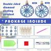 12 Stück Diamond Art Schlüsselanhänger Schneeflocken Zweiseitiger Diamond Painting Schlüsselanhänger für Anfänger Geburtstag Basteln Heimparty Dekoration