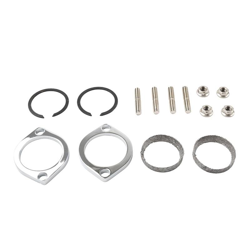 Auspuffflansch hoch Kit Flansche Dichtungen C-Clips Muttern Unterlegscheiben Für Softail Sportster Dyna Touring 30-0205-M53K
