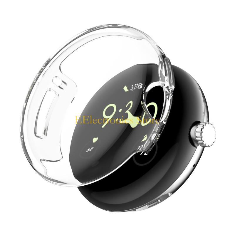 B03C Waterproof Screen Protector Housing BumpersSoft TPU Case for Pixel Watch 2 Cover