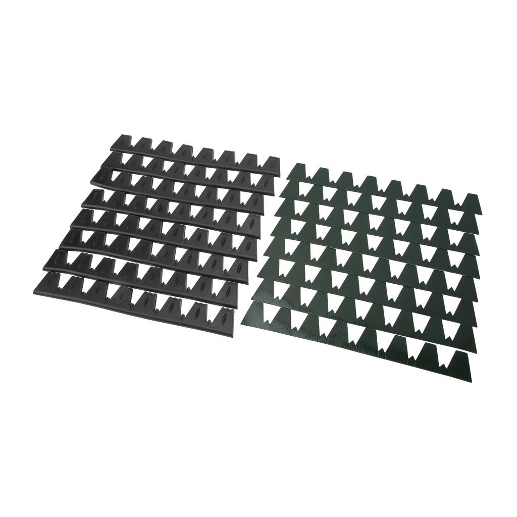 8PCs Front Bumper Scrape Guard Front Bumper Protector Anti Scratch Universal Fit for Cars Black