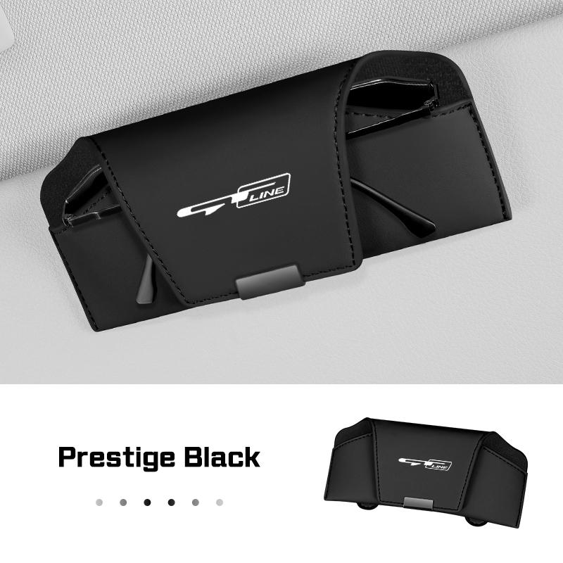 Car Visor Glasses Case Leather For Kia GT Line k5 Sportage Carnival Seltos Sorento Rio Ceed Forte,Sunglasses Holder Storage Box hbsp50