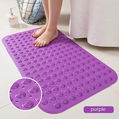 PVC Bath Mats Non-slip Bathroom Carpet Waterproof Floor Foot Mat Shower Rugs Bathroom Massage Bathtub Carpet
