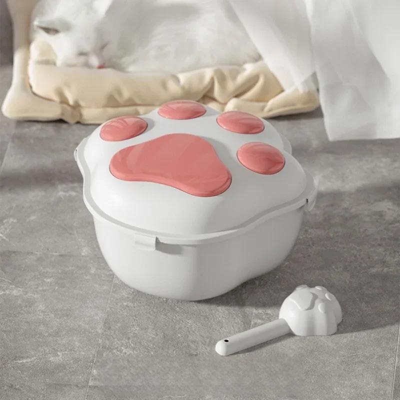 Sealed Moisture-Proof Pet Food Box-Large Capacity Plastic Container Dog Grain & Cat Snacks Dry Feeder Storage Bucket Pet Supplie