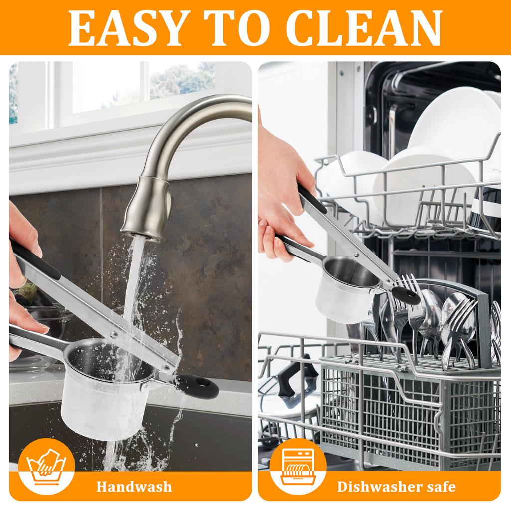 Manuelle Kartoffelpresse aus Edelstahl mit 4 Scheiben und rutschfestem Griff – ideal zum Kartoffelpüree-Herstellen.