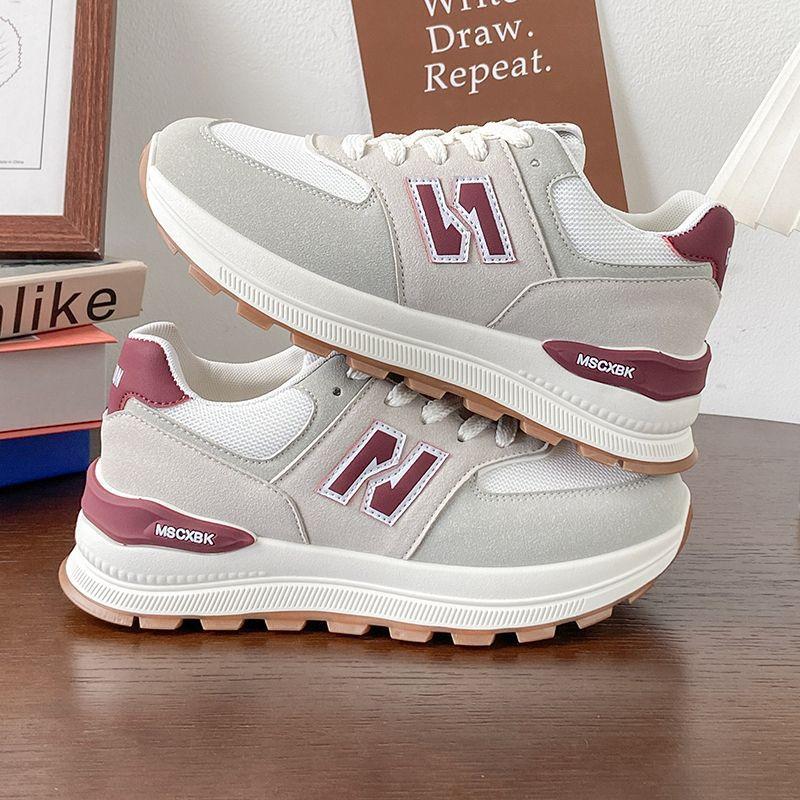 Women's shoes Forrest Gump shoes sports shoes summer casual new versatile student ultra-light dad height ins shallow mouth