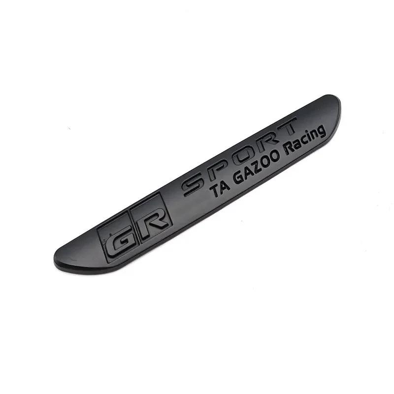 

For Toyota GR Sport Gazoo Racing Logo Side Fender Emblem Rear Trunk Badge Sticker Corolla Camry Sienna Prius RAV4 CHR Yaris чёрный