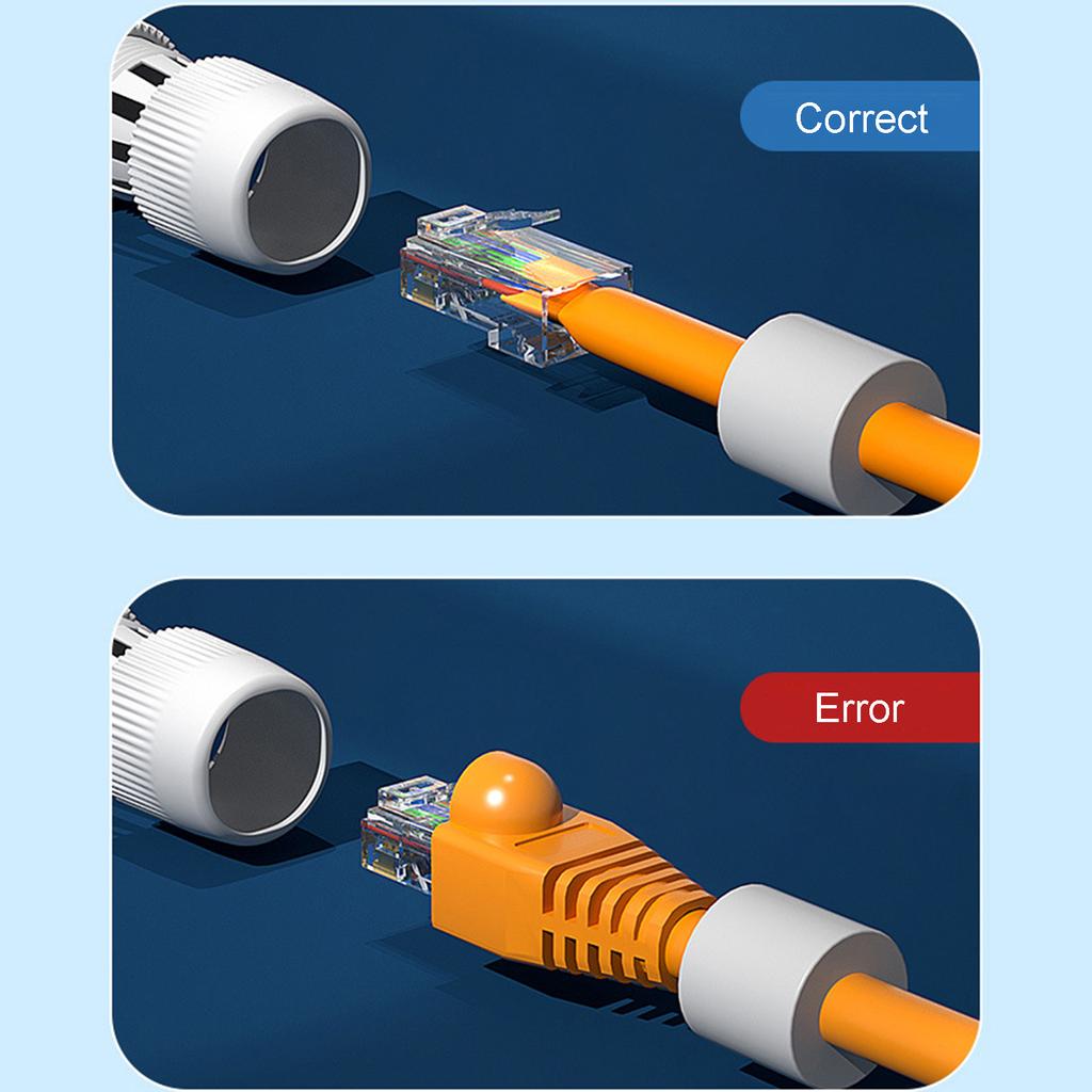 Langlebiger RJ45 Wasserdichter Stecker IP67 Ethernet-Kabelstecker Netzwerkkabel Verlängerer Hunderte von Metern Übertragung