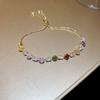 Electroplated Zircon Sun Love Bracelet Niche Sweet Versatile Bracelet Temperament Light Luxury High-end Jewelry Women