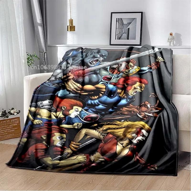 Thundercats Flannel Blanket Cartoon Soft Cover Lightweight Warm Plush Children Gifts All Season Throw Bed Sofa Chair Blanket