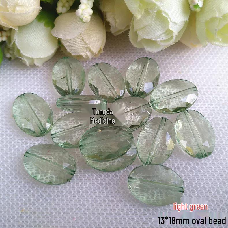 DIY Handmade Beading Kit: Transparent Acrylic Oval Beads for Jewelry, Curtain, Partition, and Accessories