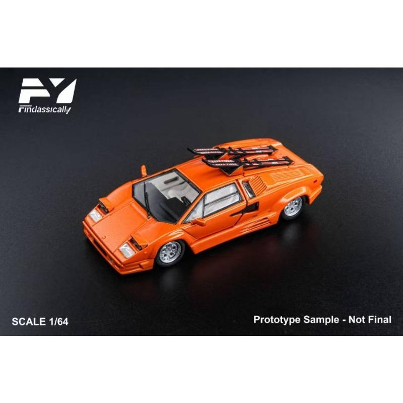 AAYL1 Findclassically 1:64 Lamborghini Countach LP5000 Alloy Diecast Model Gift Ship Now оранжевый