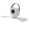 USB Powered Ceiling Fan with Light 4 Speed Timing Function 7200mAh Battery Remote Control Camping Ceiling Fan for Outdoor Tent