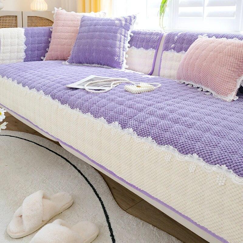 New Corduroy Sofa Mat Hot Selling All-season Universal Seat Cushion with Anti Slip Properties Full Coverage Sofa Cover