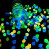 pcs Rhombus Safe Glow In Dark Decorative Pebbles Aquarium Ornament Luminous Stones Lawn Decor