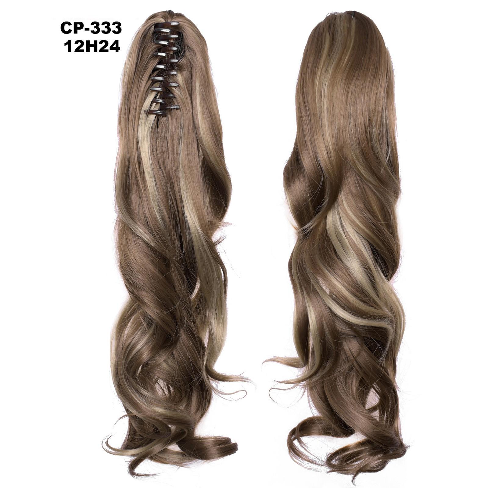 Длинный парик-булочка с конским хвостом — фото 12