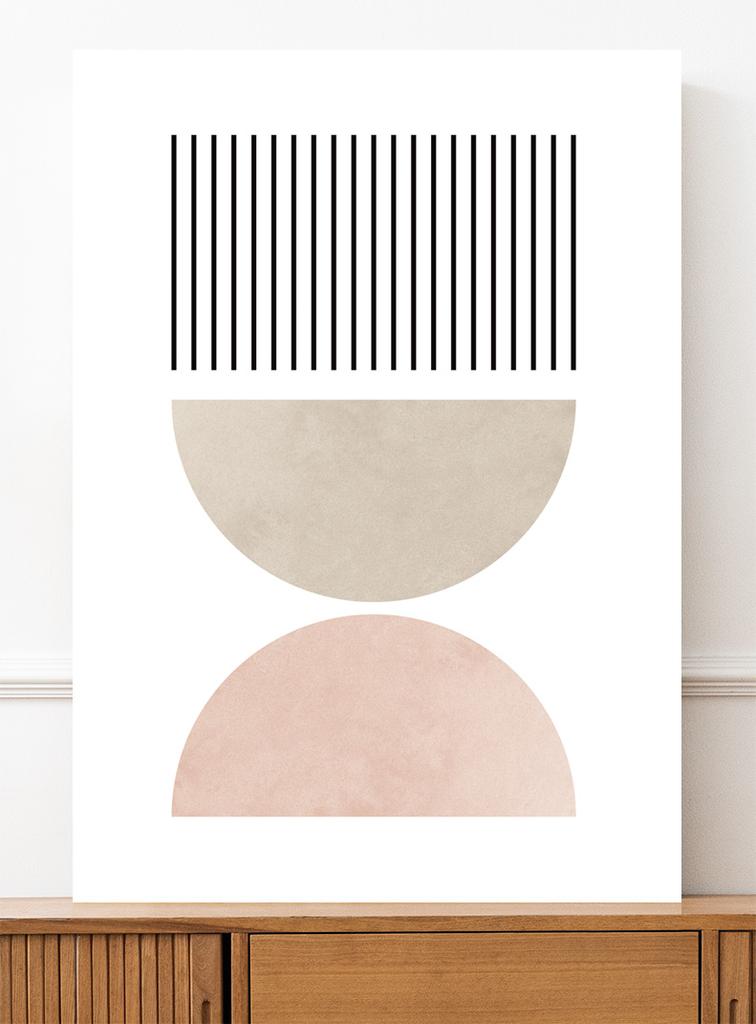 Poster Geometric Posters Pink Colors