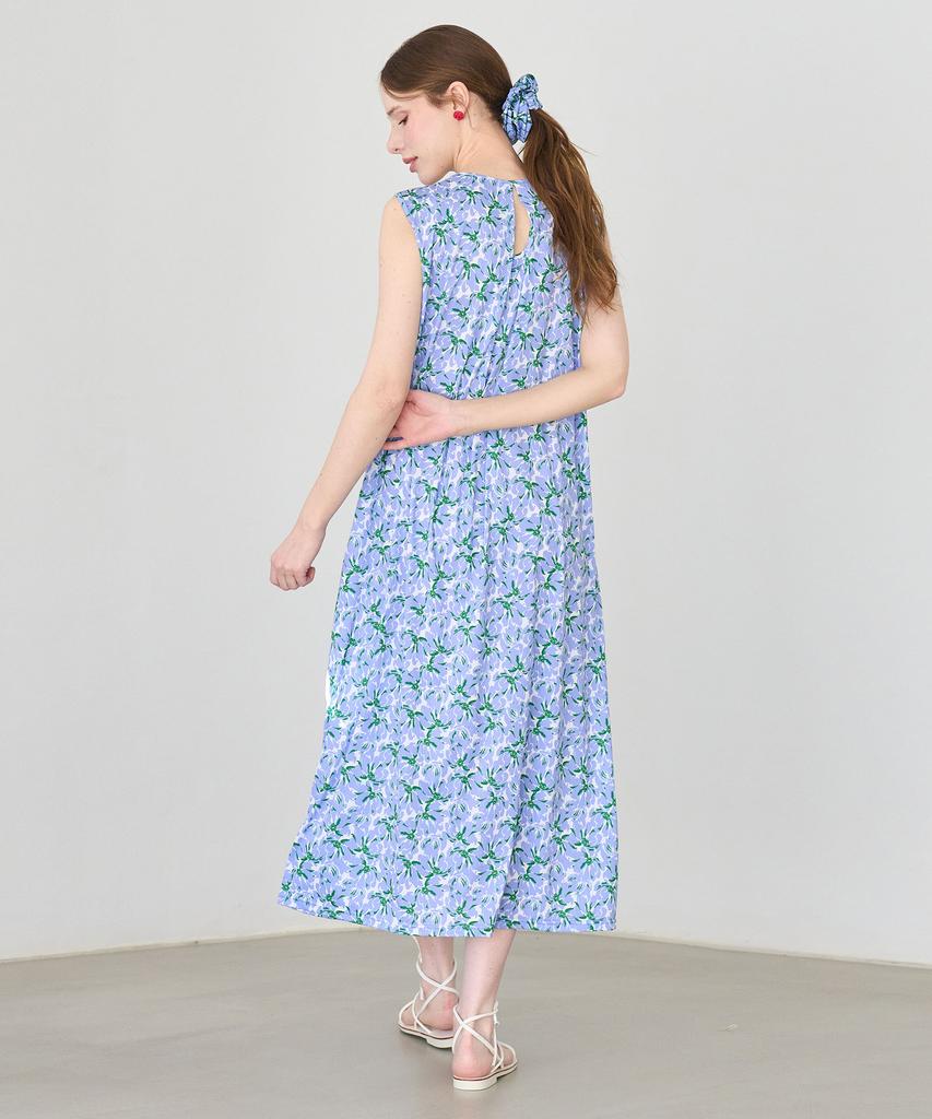 Bonide Resort Sleeveless Long Dress Large Flower