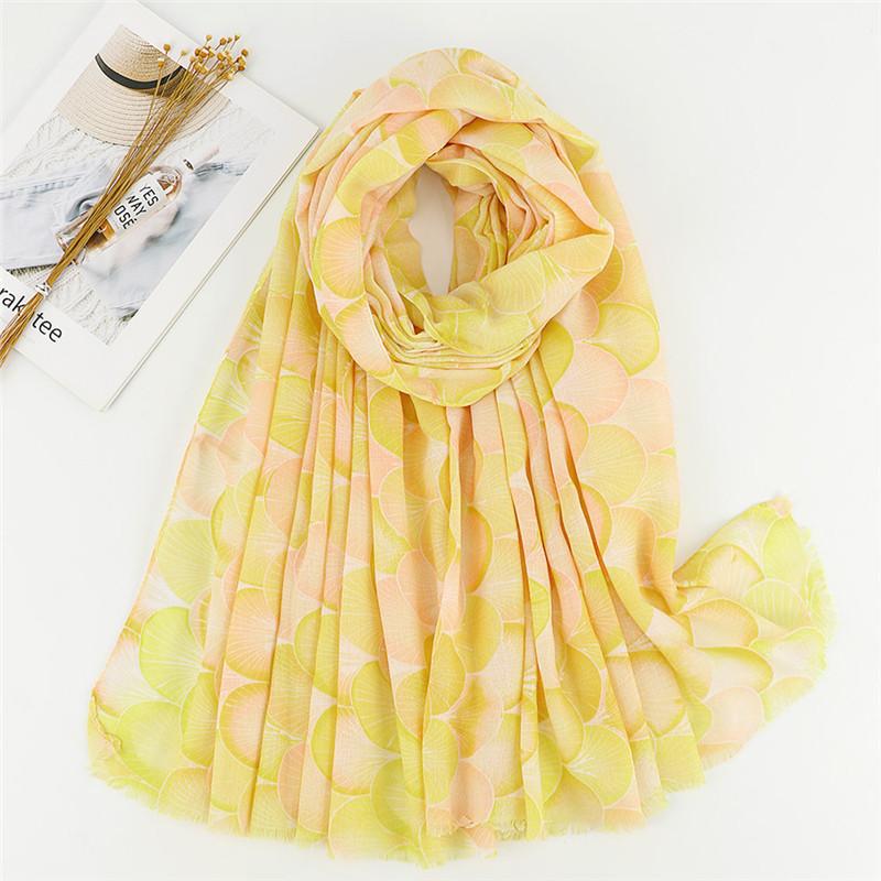 Women Autumn Spain Lovely Polka Floral Tassel Viscose Shawl High Quality Print Wrap Pashmina Stole Bufandas Muslim Hijab Snood