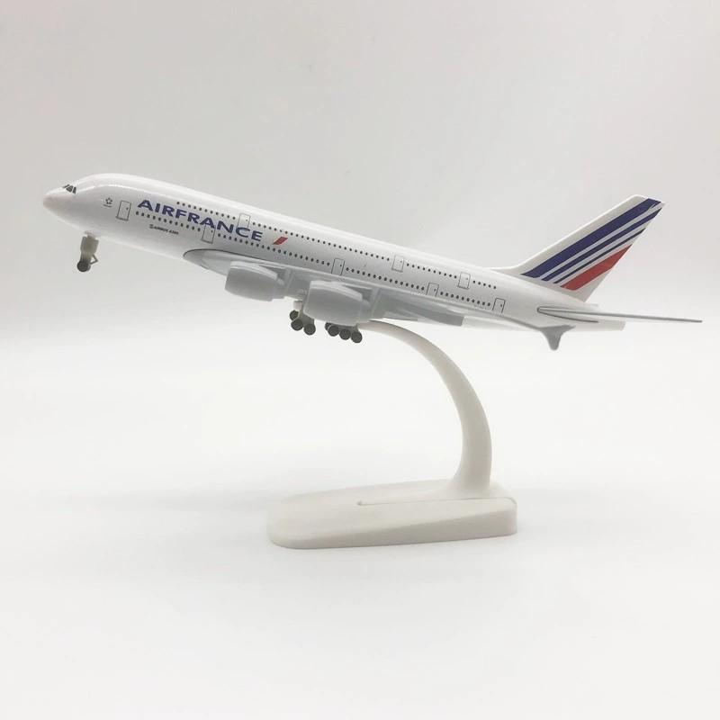 Air France A380 Airways Model Alloy Airplane 20cm scale aircraft With Airplanes Stand For Collections Hobby Gift