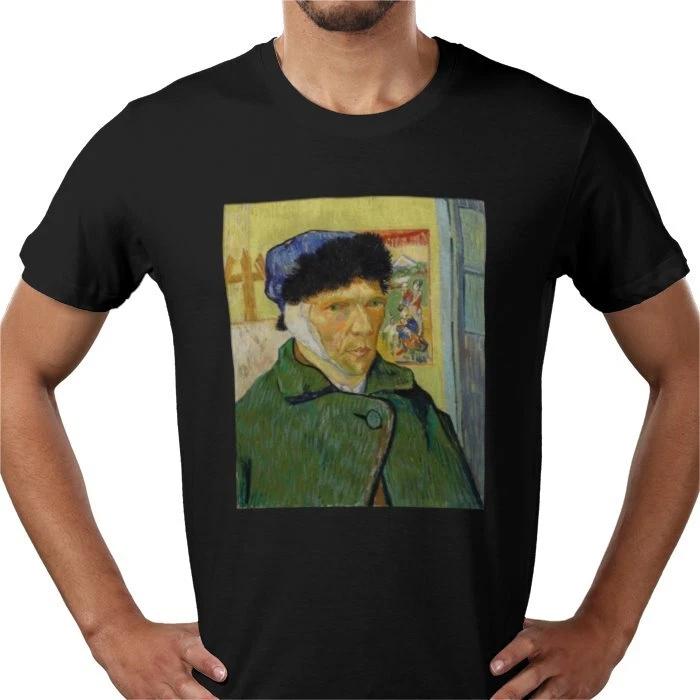 Self portrait bandaged ear Vincent Van Gough art print 100% cotton tee t shirt 2XL