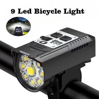 Bike Light Zoomable Headlights Rechargeable Bicycle Handlebar Front Lights Road Cycling Headlight Bike Accessories Night Riding