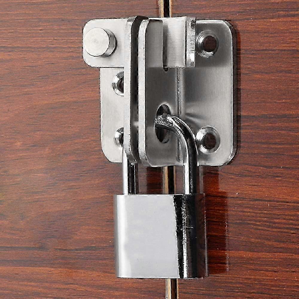 Yue Qin Hasp Door Padlock Small Anti-theft Latch,stainless Steel Padlock Toggle Latch Security Door Latches,left Open - PR
