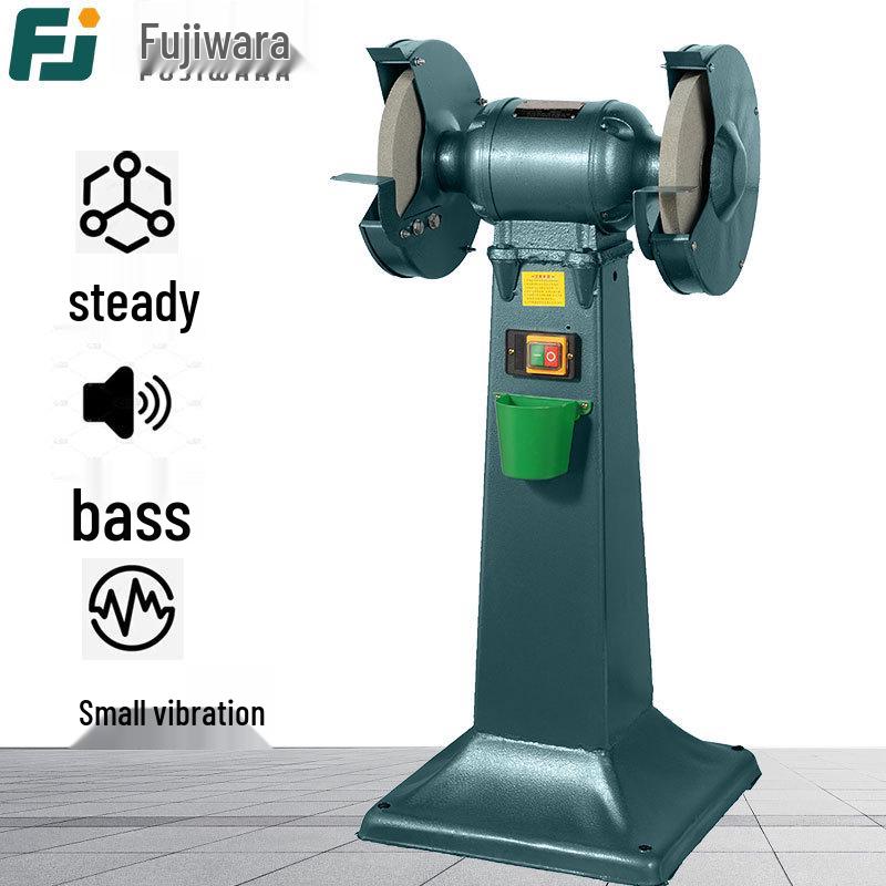 Fujiwara Industrial Grade Bench Grinder with Dust Collector & Knife Sharpener - Vertical, Eco-Friendly Tool