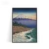 Okada Koichi Vintage Japanese Printmaking Art Poster Fuji Mountain Canvas Painting On the Coast