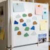 15Pcs Sea Glass Refrigerator Magnets Handmade Seaglass Fridge Magnet Home Kitchen Cabinet Locker Whiteboard Decoration