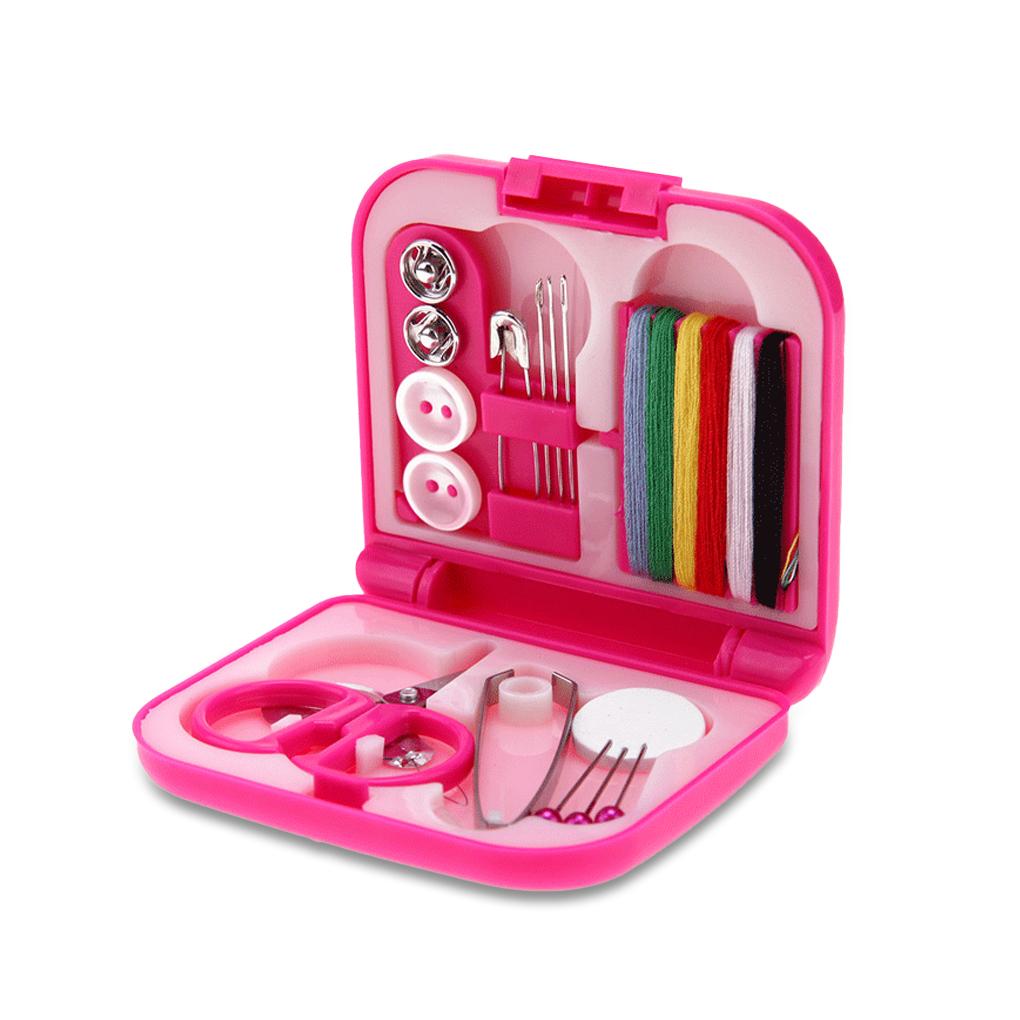 Portable Travel Mini Sewing Kit Scissor Thimble Embroidery Needle Threads Set With Box Household Sewing Set