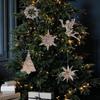 Gifts Flower Wreath Angel Xmas Tree Pendant Christmas Ornaments Snowflake Hangings Home Decorations