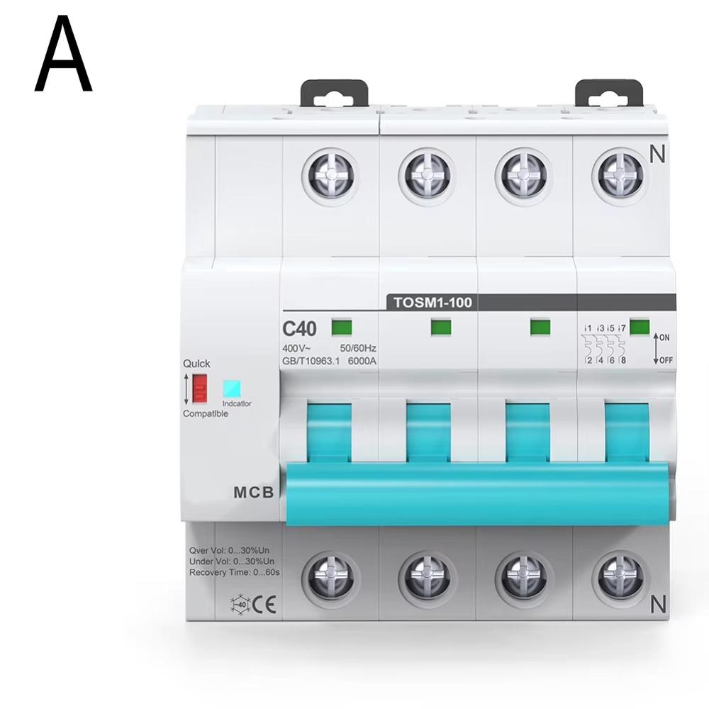 

Защита от пониженного напряжения Беспроводной пульт дистанционного управления Выключатель управления энергией Домашняя автоматизация 40A белый