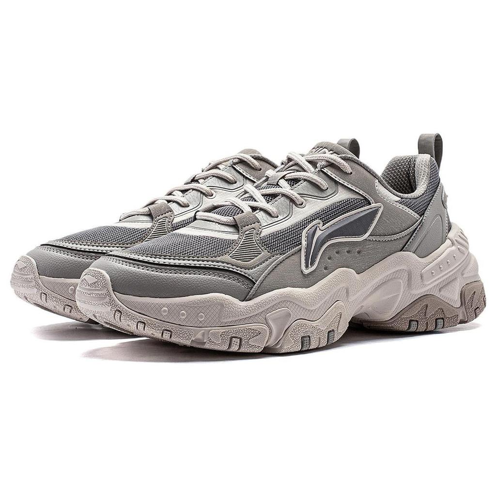 Li Ning Brown Sugar Low top Casual Shoes Men's Gray AGCT423-4