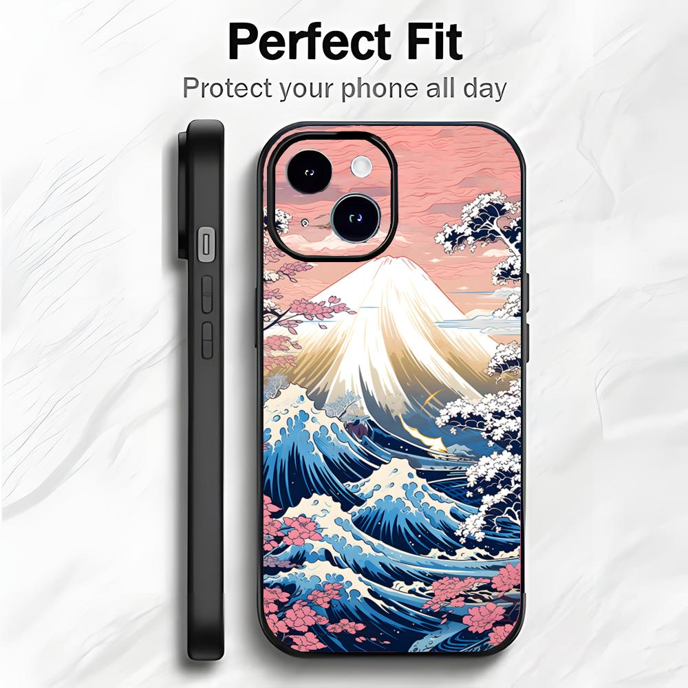 Japanese Art Great Wave Off Kanagawa Phone Case Phone Case Soft Packaging Lightweight For iPhone17 16 15 14 13ProMax