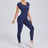 Women's European-American Hollow Back Peach Hip-Lifting Jumpsuit: Outdoor Casual Yoga & Fitness Wear