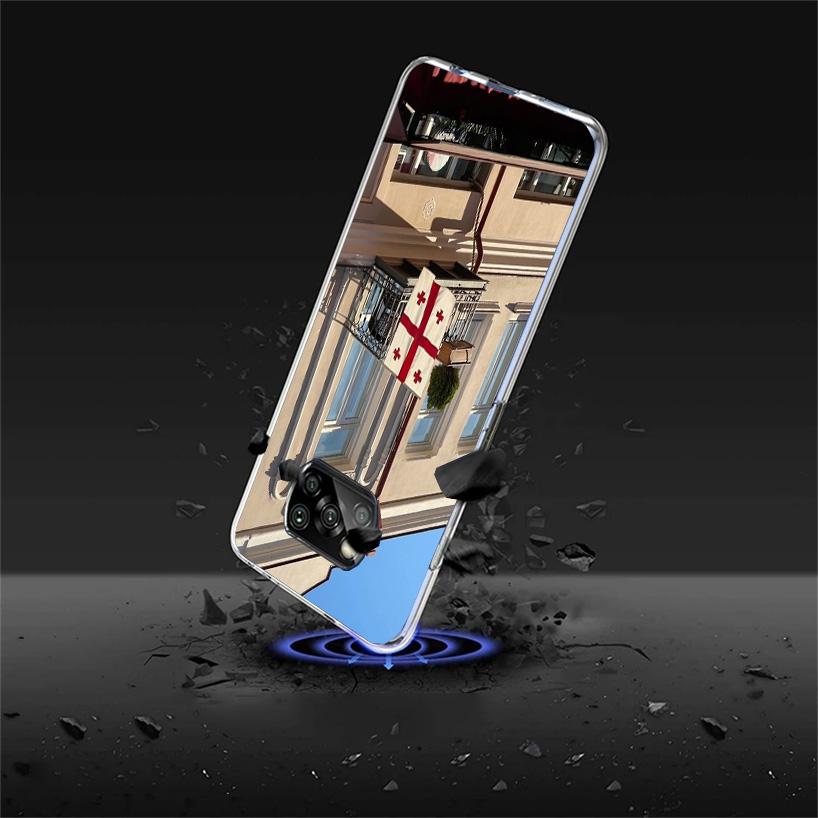 Georgia Flag Cover Phone Case For Xiaomi Poco F7 Ultra X7 X6 X5 Pro M7 Redmi 15C 15 13C 13 12C 12 10C 10 9A 9C 9T 9 Shell Poco X
